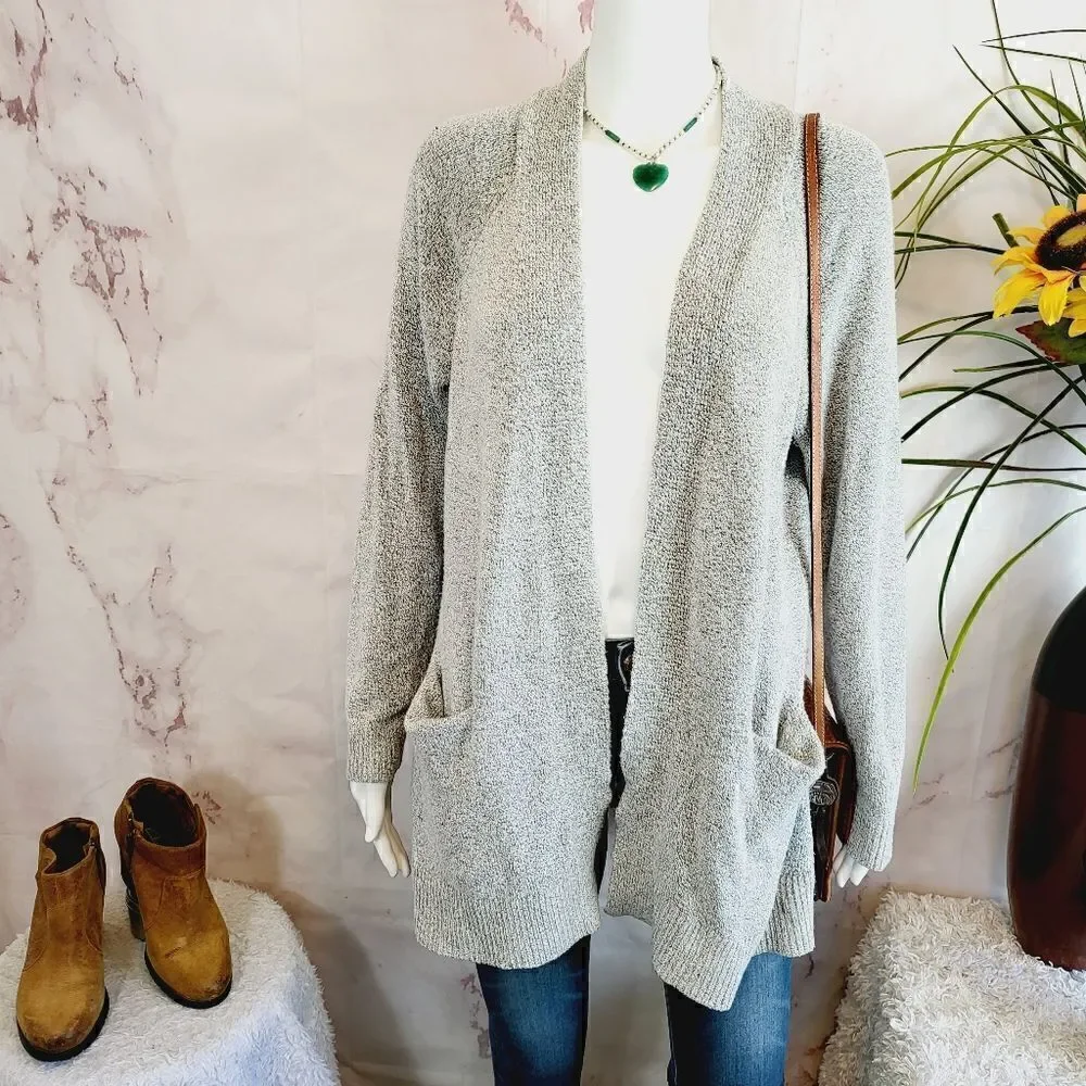 Torrid soft knit heather grey cardigan with pockets